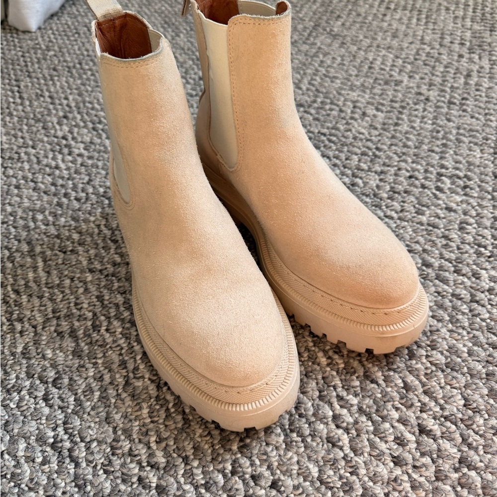 Women's Tan Suede Ankle Boots